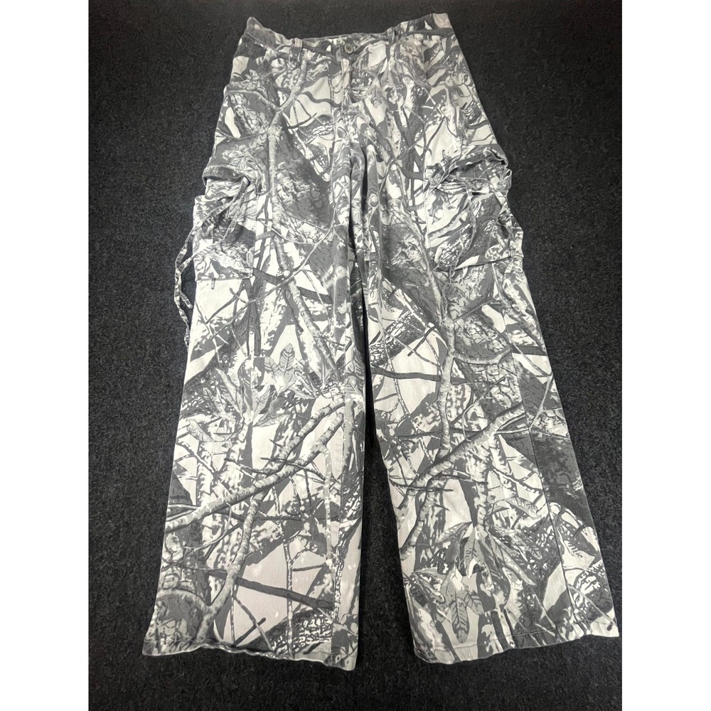 VIP Jeans Cargo Pants Women 13/31 Multi Camo Print Realtree Utility Y2K Wide Leg